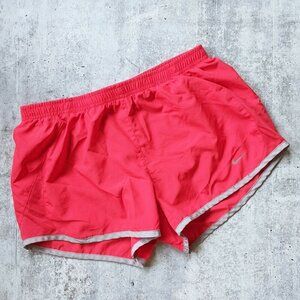 NIKE Dri-Fit Tempo Running Shorts SMALL red gray